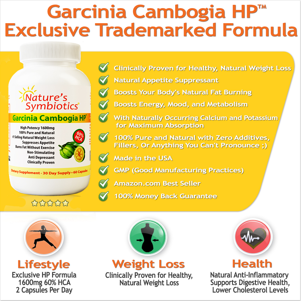 Best Fat Burner and Appetite Suppressant - Garcinia Cambogia HP - Garcinia Cambogia with 60 HCA